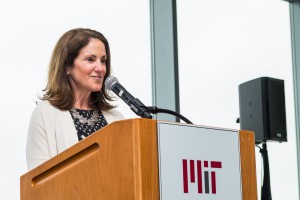 Chancellor Cynthia Barnhart announces the recipient of the 2017 Karl Taylor Compton Prize. (Photo: Justin Knight Photography)